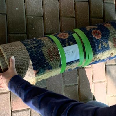 Early Asian Runner - Handmade Wool Rug - 113â€ x 32â€ Lot 154