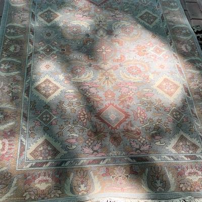 Ethan Allen New In Plastic Wool Rug - Amritsar Water Blue Khaki - Lot 157