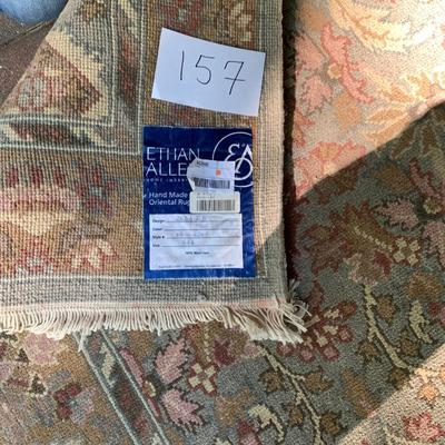 Ethan Allen New In Plastic Wool Rug - Amritsar Water Blue Khaki - Lot 157