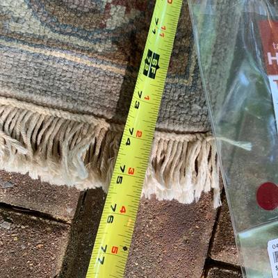 Ethan Allen New In Plastic Wool Rug - Amritsar Water Blue Khaki - Lot 157