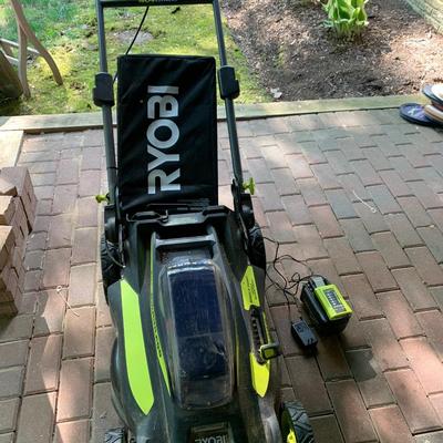 Ryobi 20â€ Self Propeled Lawn Mower - 40Vokt Lithium Battery - Lot 161