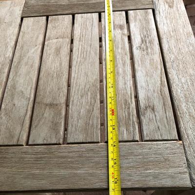 PAIR Teak Patio Tables