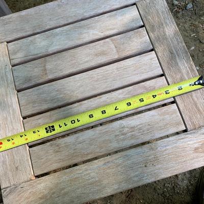 PAIR Teak Patio Tables