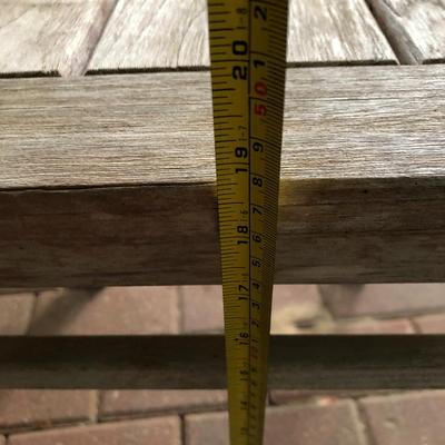 PAIR Teak Patio Tables