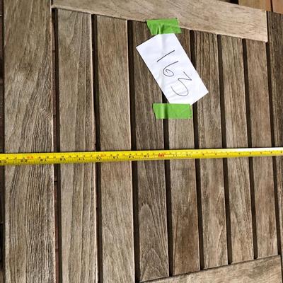 PAIR Teak Patio Tables