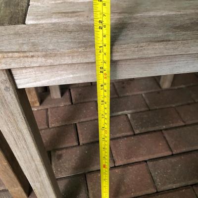 PAIR Teak Patio Tables