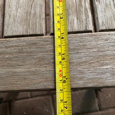 PAIR Teak Patio Tables