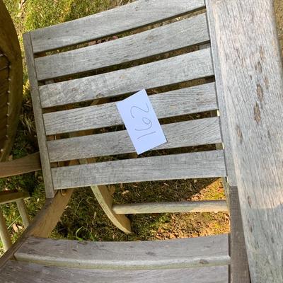PAIR Teak Patio Tables