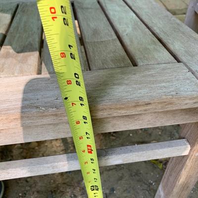 PAIR Teak Patio Tables