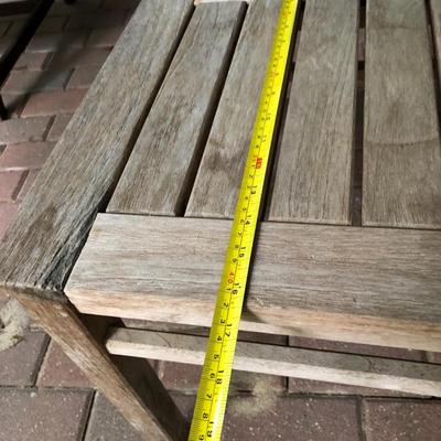 PAIR Teak Patio Tables