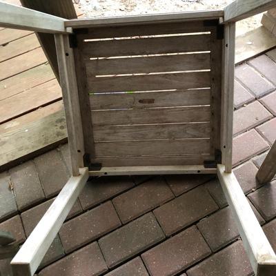 PAIR Teak Patio Tables