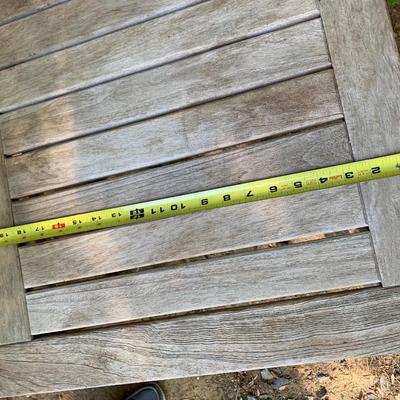 PAIR Teak Patio Tables