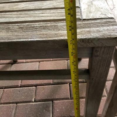 PAIR Teak Patio Tables