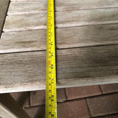 PAIR Teak Patio Tables