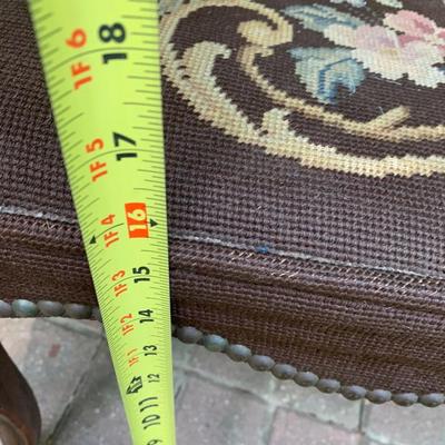 Antique Needlepoint Chair - Lot 167