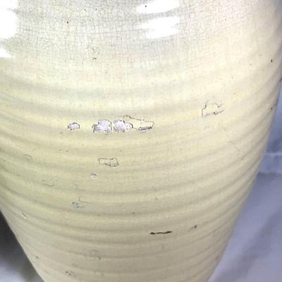 1336 Vintage Chinese Glazed Signed Ginger Jar & Westcontree Candy Ware Pottery Vase