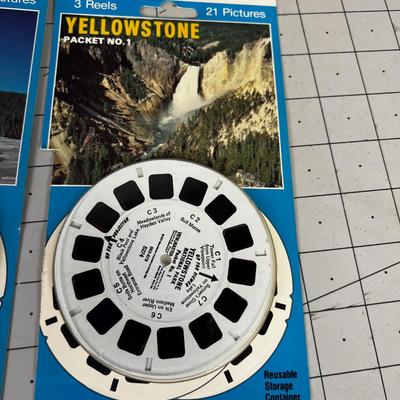 View Master Reels; Teton, Yellowstone and Mount Rush