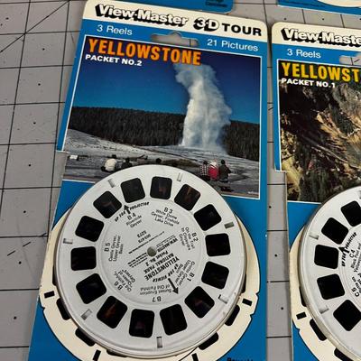 View Master Reels; Teton, Yellowstone and Mount Rush