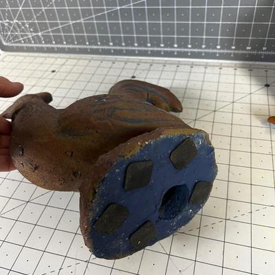 Chickens; Ceramic and Metal 