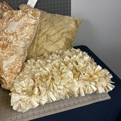 Satin Throw Pillows, All New