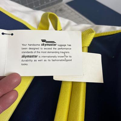 VINTAGE 1970's Canvas Bag Brief Case and Gym Bag NEW 