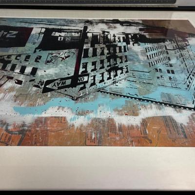 OMG! Itâ€™s a Banksy? Mixed Media on Subway Map 