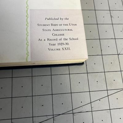 1930 Buzzer Yearbook before it was USU 