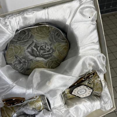 Lorenzo Fine Porcelain 2 Demitasse Cups in Original Box