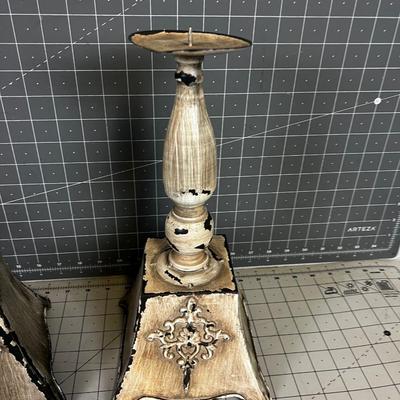 1 Pair Decorative Candle Holders 