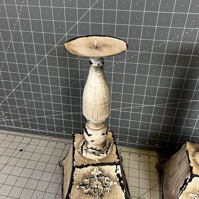1 Pair Decorative Candle Holders 
