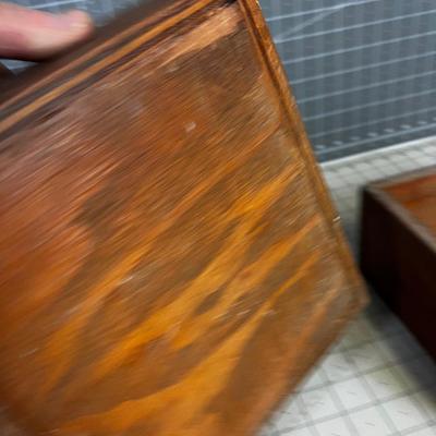 2 Vintage Wood Boxes RX from Hospital 