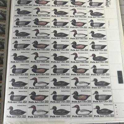 Mint Full Sheets of US Stamps BOOK Of. 