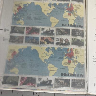 Mint Full Sheets of US Stamps BOOK Of. 