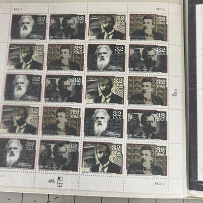 Mint Full Sheets of US Stamps BOOK Of. 