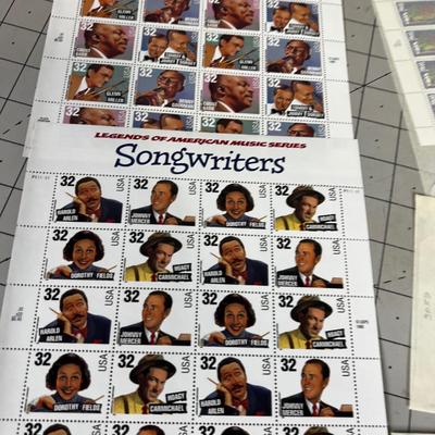 Several Sheets of Stamps 