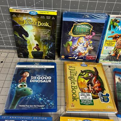 9 Disney Blue Ray DVD 