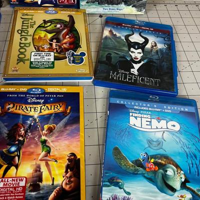9 Disney Blue Ray DVD 