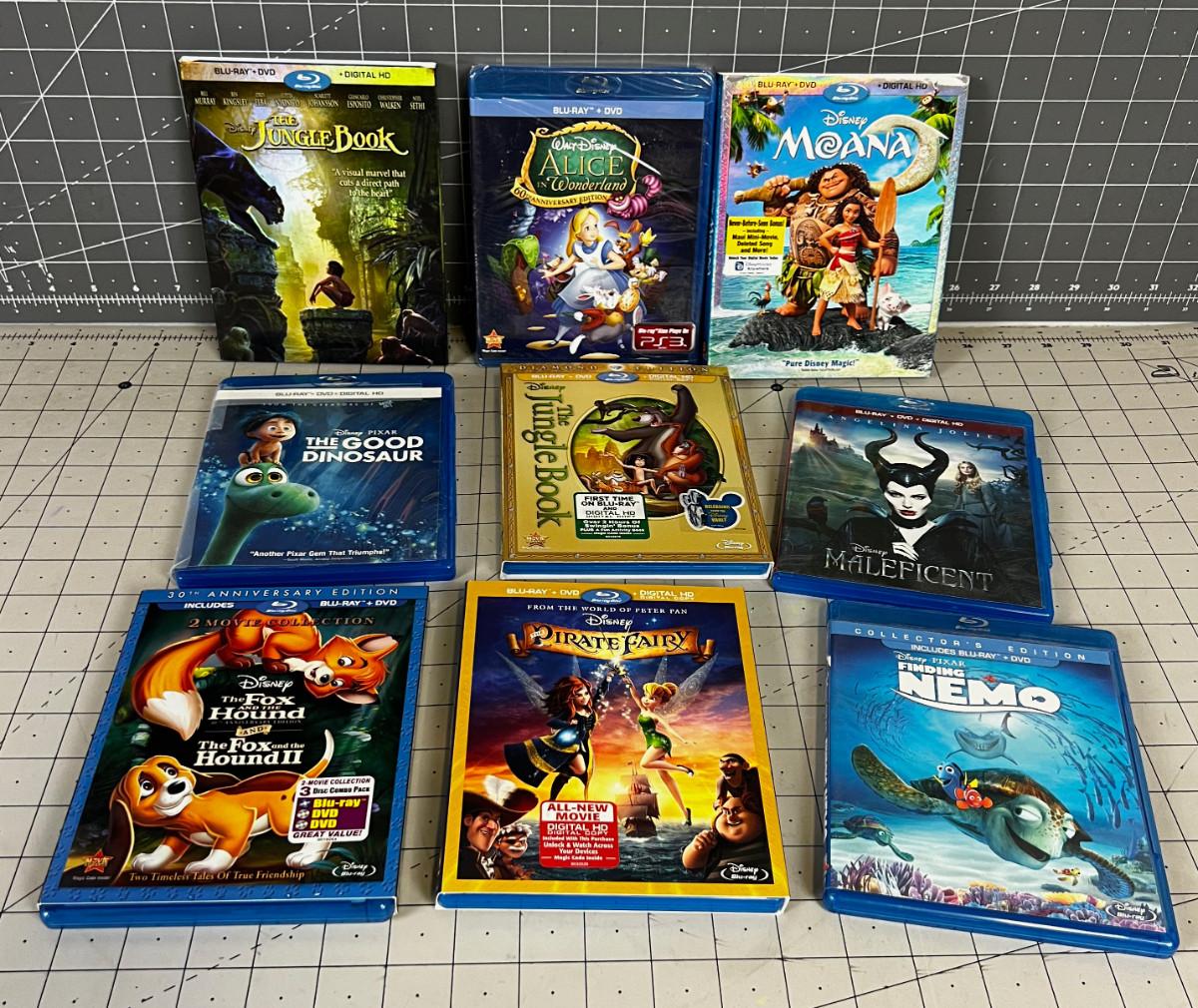 9 Disney Blue Ray DVD | EstateSales.org