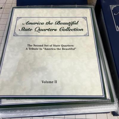 America the Beautiful State Quarters Collection 2 volume Set 