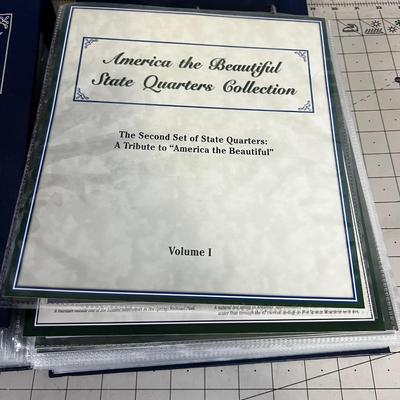 America the Beautiful State Quarters Collection 2 volume Set 