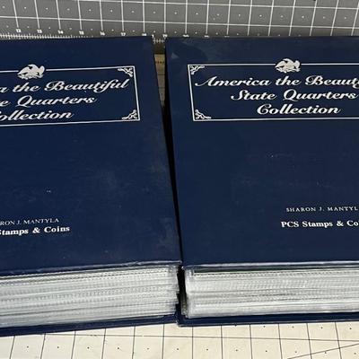 America the Beautiful State Quarters Collection 2 volume Set 