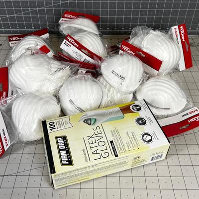 Dust Masks and Latex Gloves