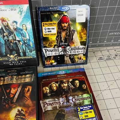Pirates of Caribbean DVD's 