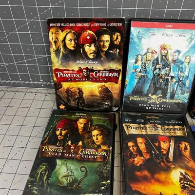 Pirates of Caribbean DVD's 