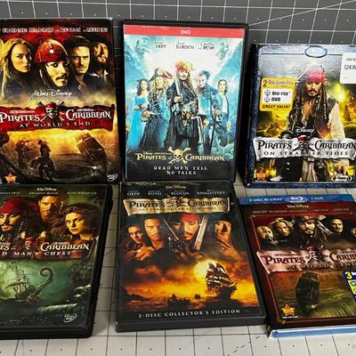 Pirates of Caribbean DVD's 