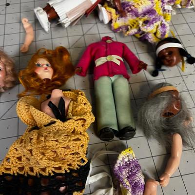Large Collection of dolls that need repair and connection 