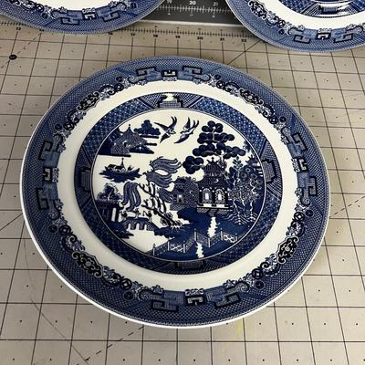Blue Willow Dinner Plates (3) 