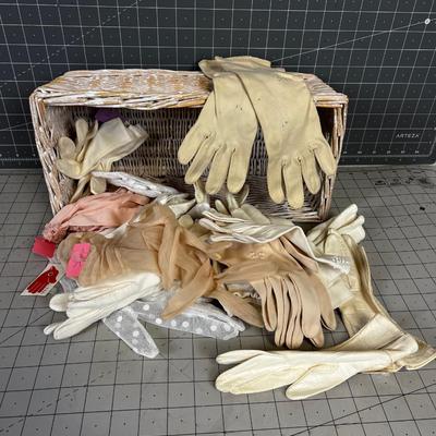 Basket of Women's Gloves