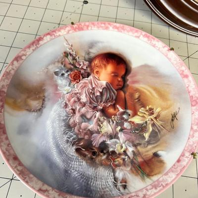 4 Flowers and Baby Plates 