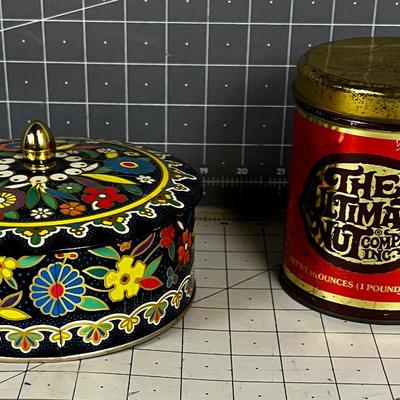 2 Vintage Tins (CUTE) 